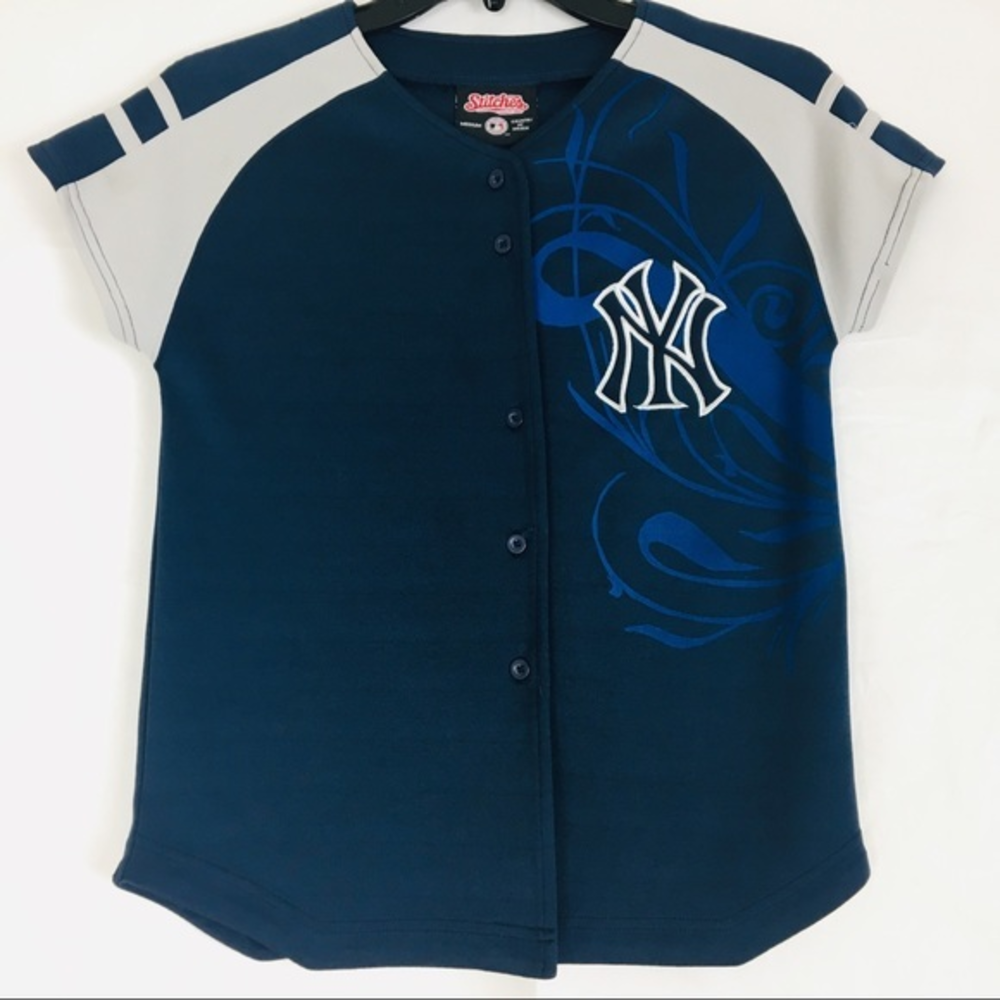 Stitches MLB NY Yankees Youth Medium Jersey 90s‎